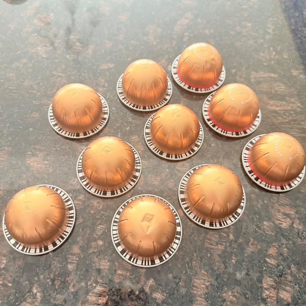 Nespresso Vertuo Melozio & Decaffeinato 10 Pods Gold Medium Roast NEW